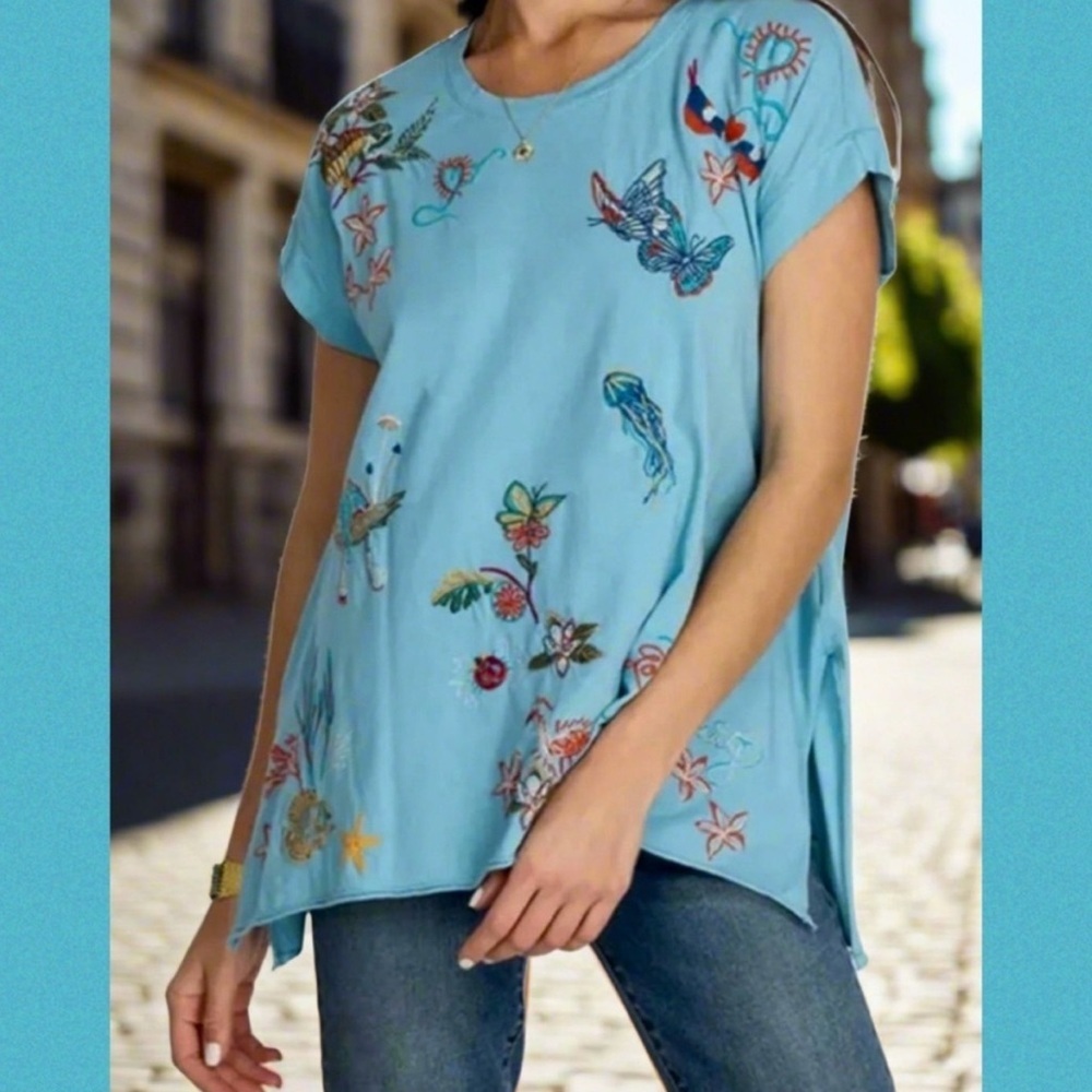 🔥🔥🔥ONE ITEM DEAL OF THE DAY JOHNNY WAS TUNIC MEDIUM Reduced Buy Now & Save - Picture 10 of 11